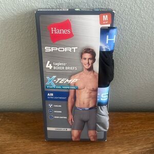 Hanes sport tagless boxer briefs